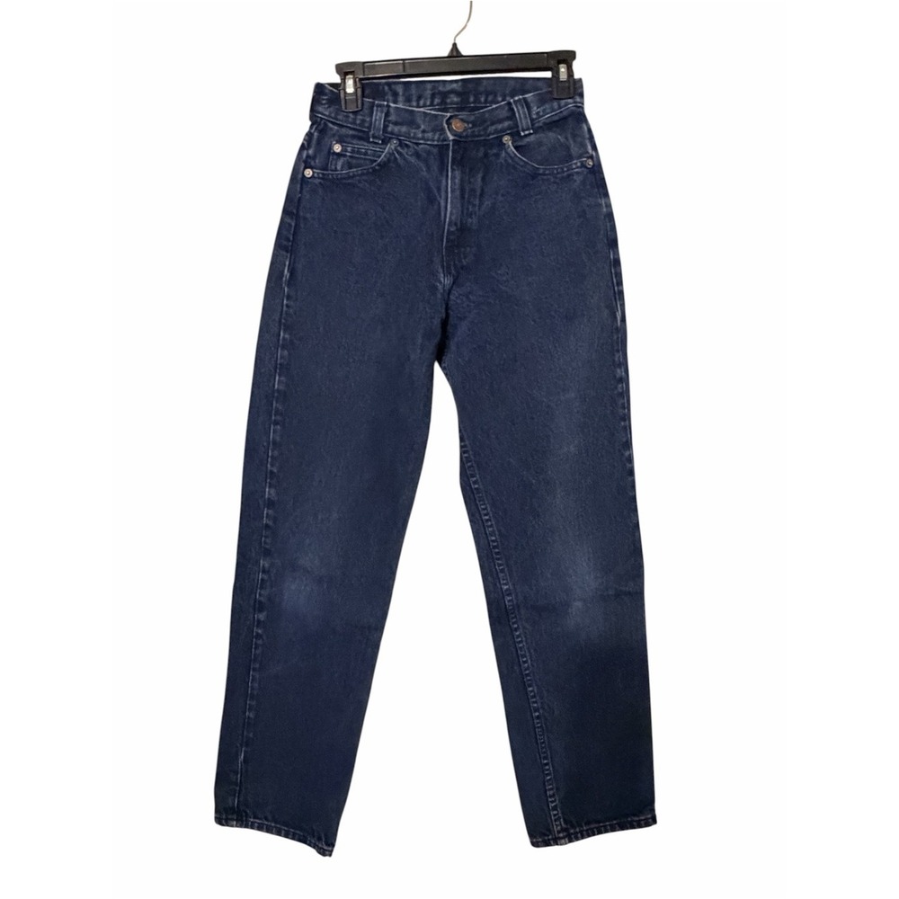 Vintage Arizona Dark Blue High-Waist Straight Leg Jeans